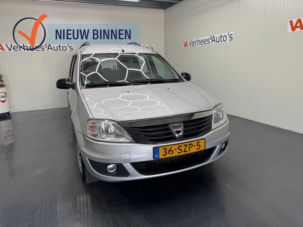 Dacia Logan MCV 1.6 MPI Aniversare (bj 2012), Auto's, Euro 5, Stof, Gebruikt, Zwart