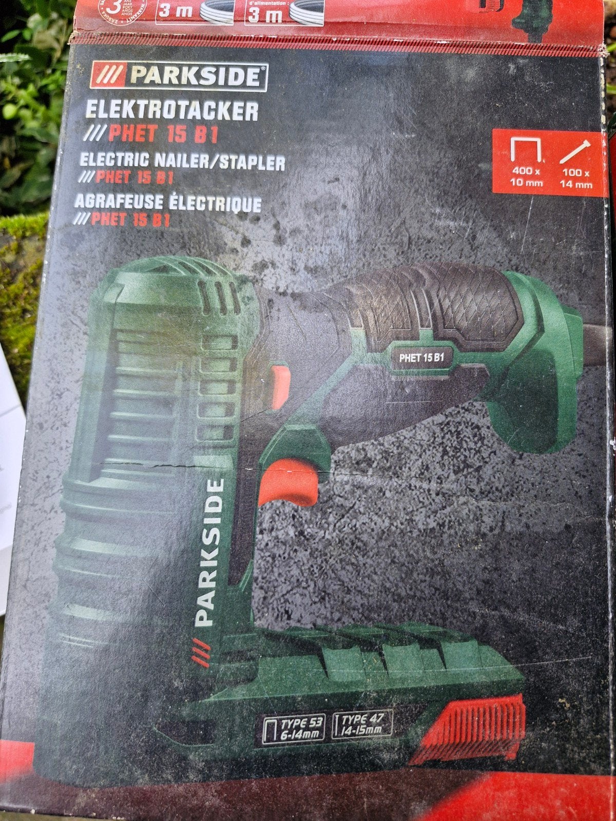 Parkside Elektrotacker PHET 15 B1 - Elektrische Nietmachine, Doe-het-zelf en Verbouw, Gereedschap | Handgereedschap, Ophalen, Gebruikt