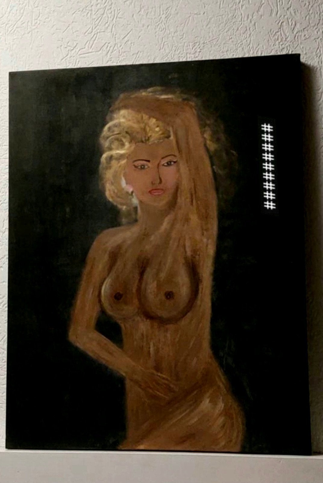 Prachtige Modern Kunst
schilderij-Heel mooie Blonde Dame, Ophalen of Verzenden, Acrylverf, Figuren
