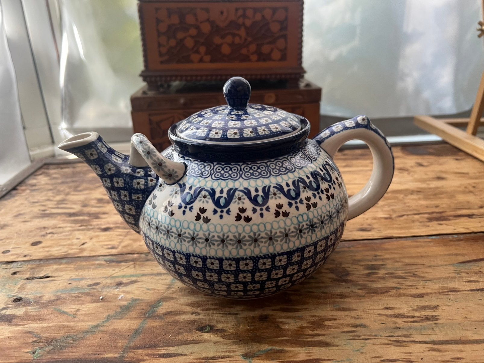 Theepot Bunzlau Castle Marrakesh theepot. Handgemaakt Polen, Ophalen, Overige merken, Keramiek, Zo goed als nieuw