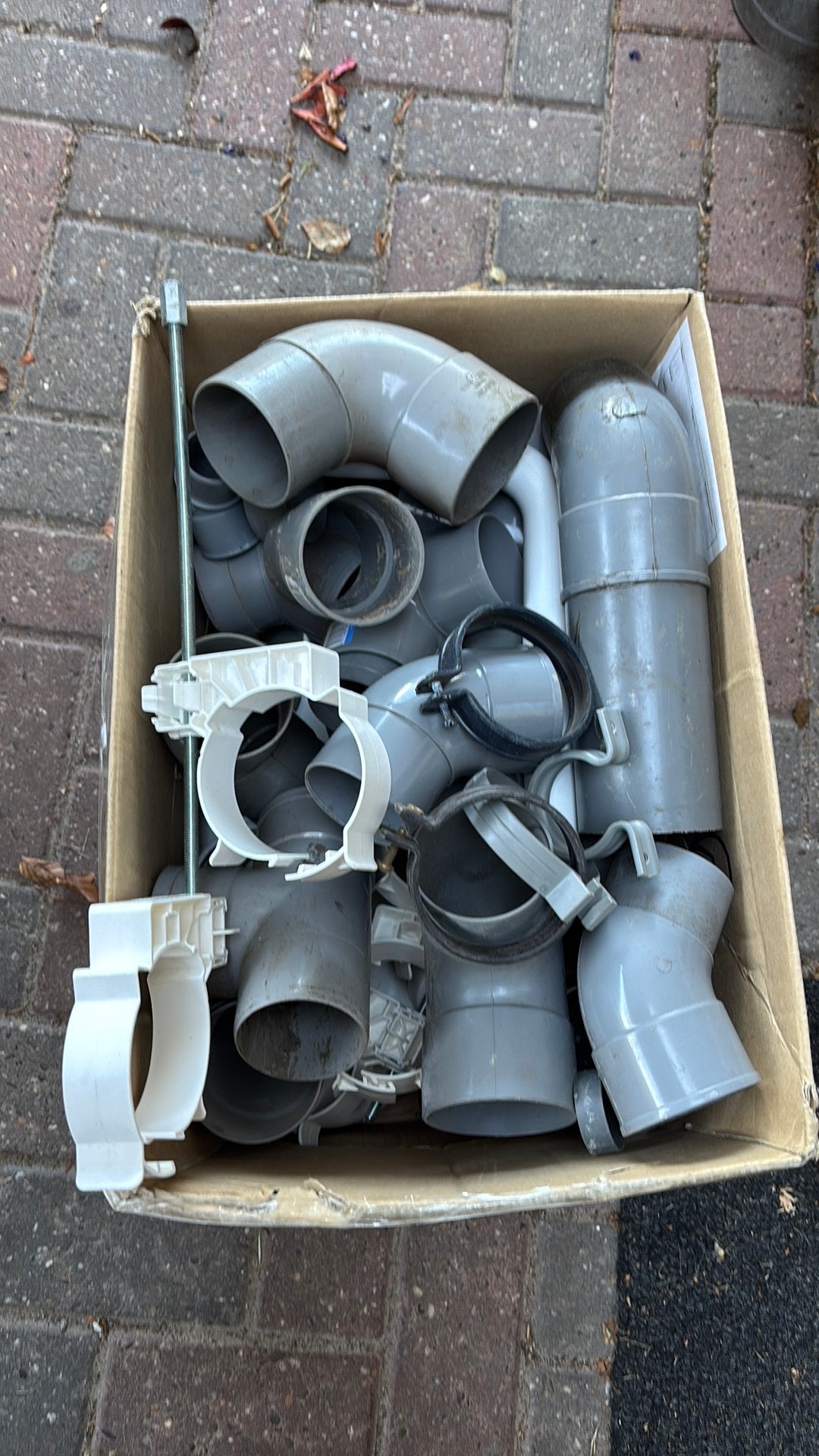 Grote doos met pvc, Ophalen, Afvoer, Pvc, Zo goed als nieuw
