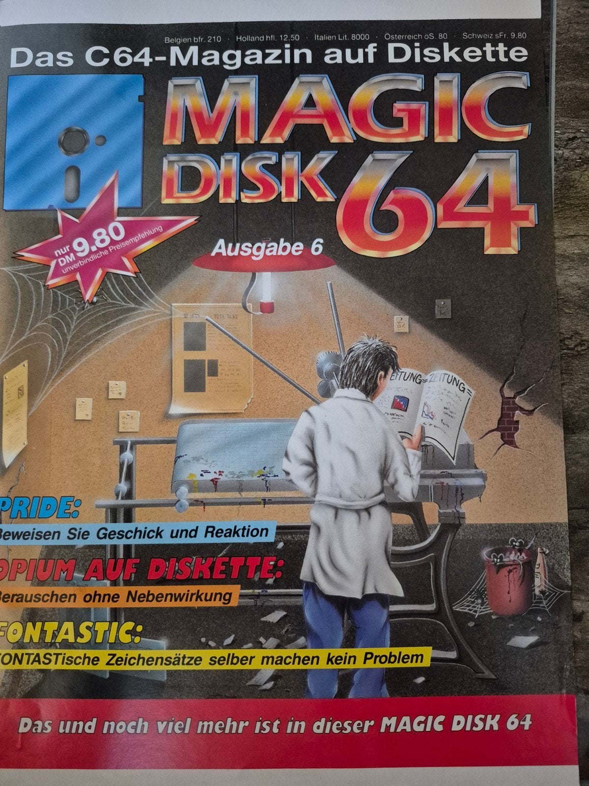 Magic Disk 64 - Het C64-magazine op diskette, Uitgave 6, Computers en Software, Ophalen of Verzenden, Magic Disk 64