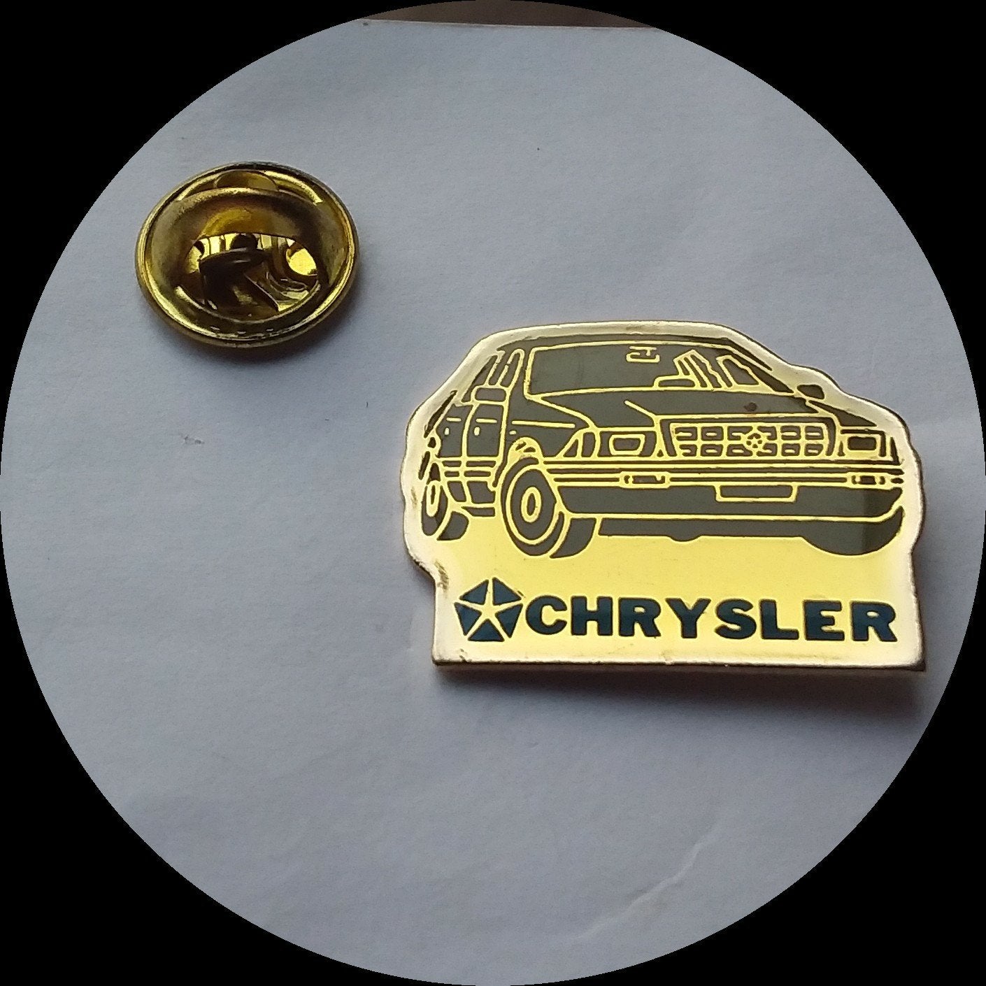 CHRYSLER pin, Verzamelen, Winkelwagenmuntjes, Ophalen of Verzenden