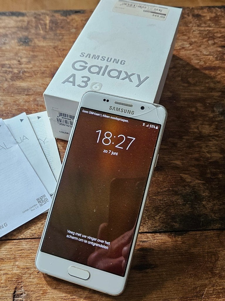 Samsung galaxy A3-6, Ophalen, Gebruikt, Wit, Zonder simlock