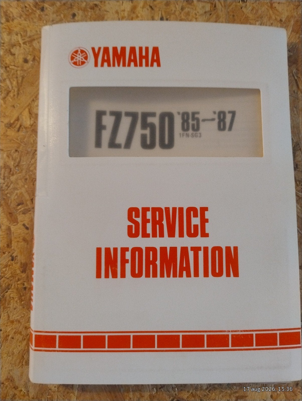Yamaha FZ750 Service Informatie & Montagehandleiding, Verzenden, Yamaha