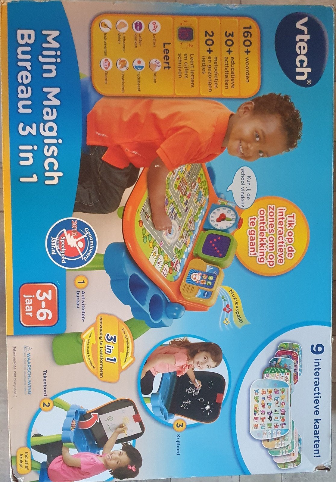 Vtech Mijn Magisch Bureau 3 in 1 (Zie Afbeeldingen), Ophalen, Gebruikt, Met geluid
