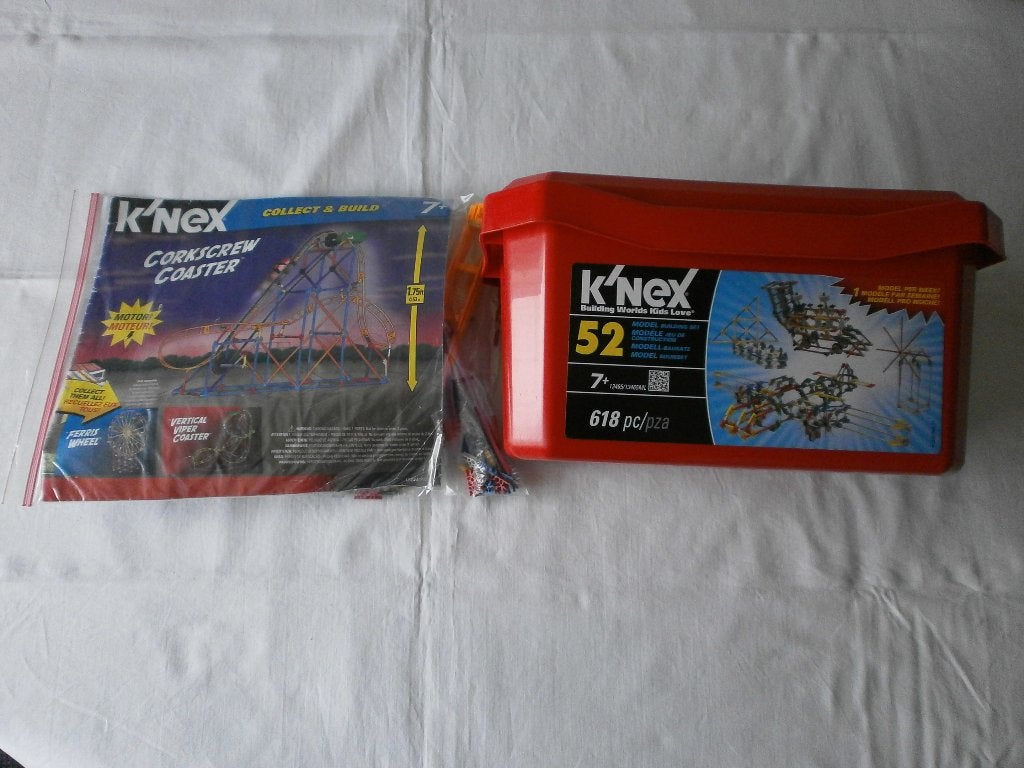 Knex Box en Corkscrew Coaster, Ophalen of Verzenden, Gebruikt, K'nex