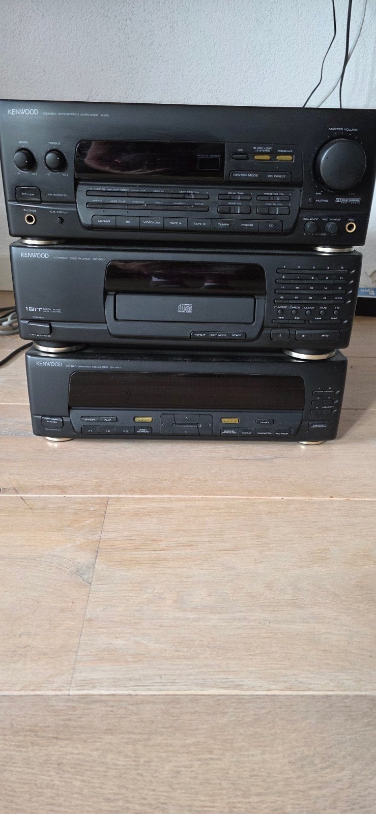 Kenwood Stereo Set - Versterker, CD-speler, Equalizer, Ophalen, Gebruikt, Cd-speler, Losse componenten