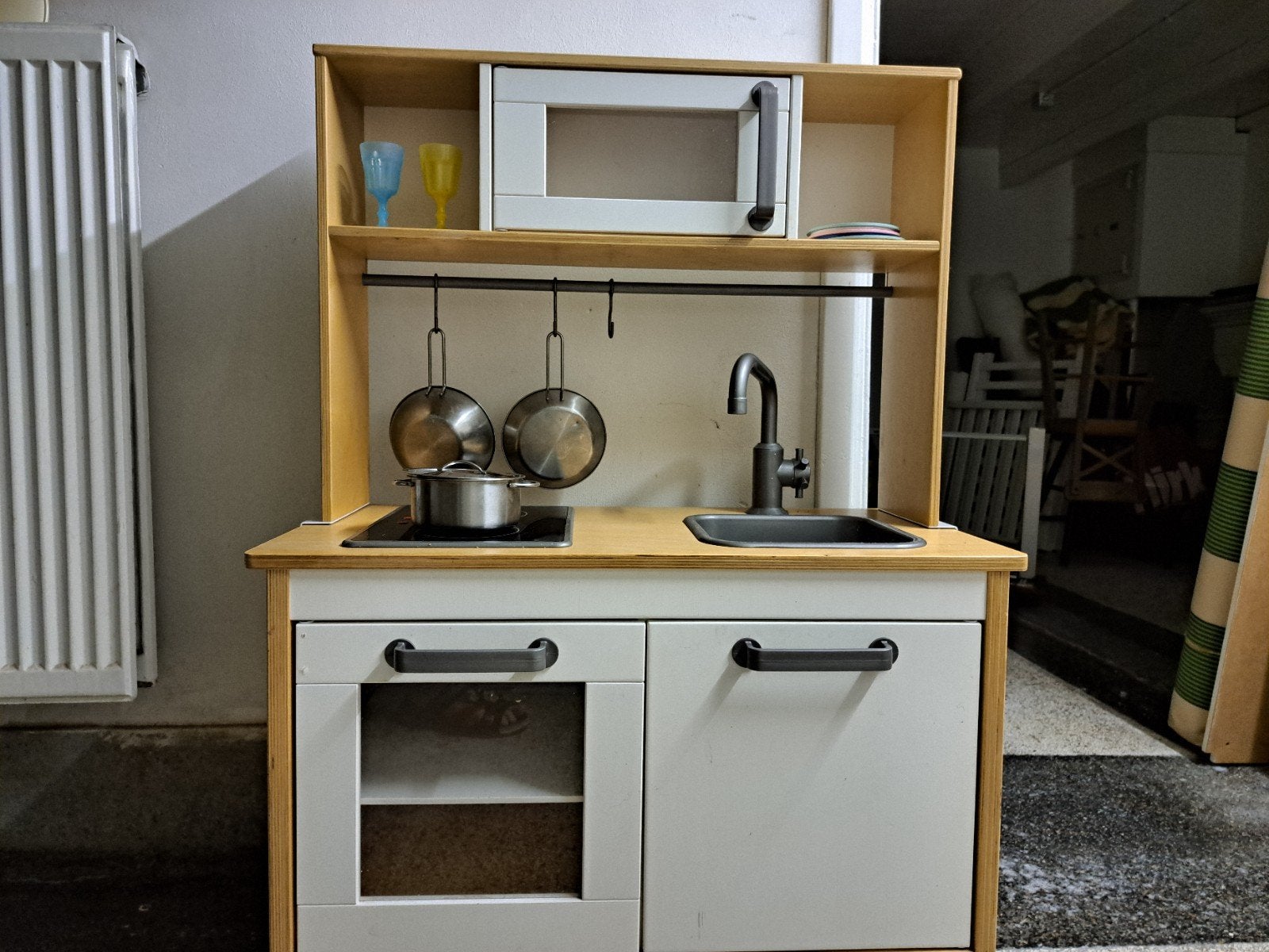 Ikea keukentje kleuren wit met grenen, Ophalen, Gebruikt, Hout, Speelkeuken
