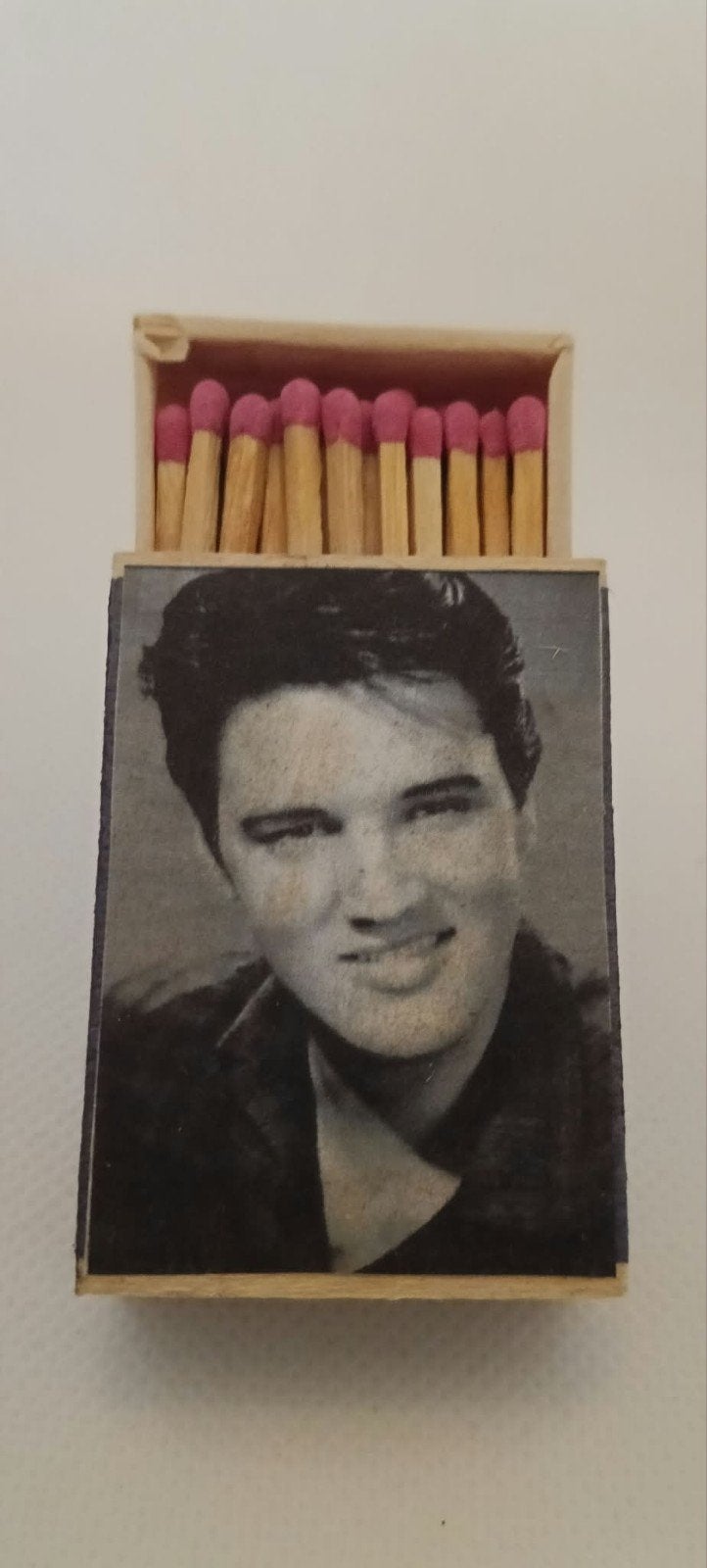 Elvis Presley luciferdoosjes - set van 4, Ophalen of Verzenden, Gebruikt, Gebruiksvoorwerp