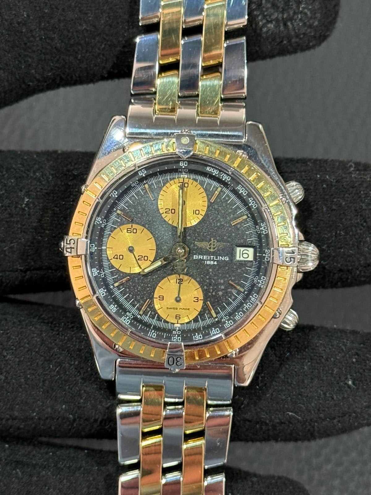 Breitling Chronomat 40mm, D13047 Fullset, 1987, Staal, Rolex, Ophalen of Verzenden, Zo goed als nieuw