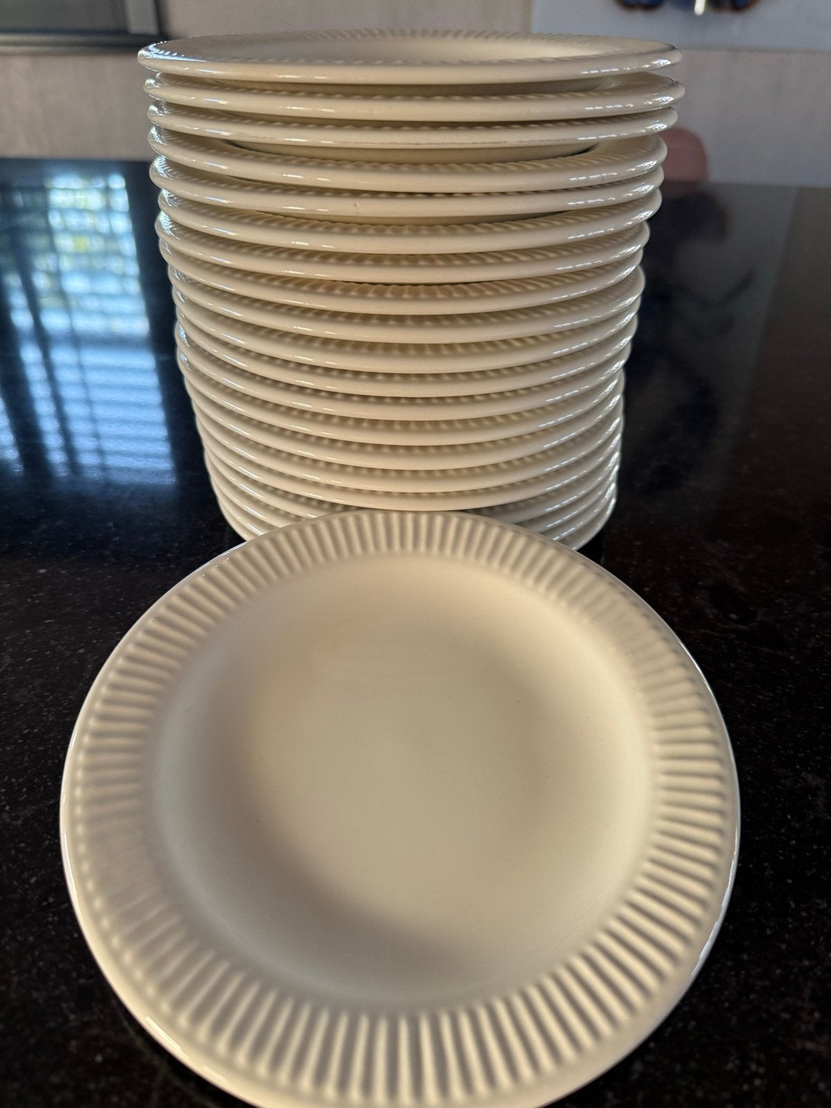 21 Gebaksbordjes - Perfect voor Feestjes en High Tea, Ophalen, Gebruikt, Keramiek, Bord(en)