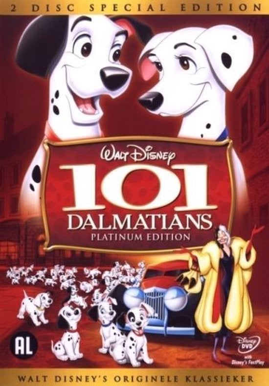 101 Dalmatiër Disney dvd    Nieuw in de Verpakking, Europees, Tekenfilm, Alle leeftijden, Nieuw in verpakking