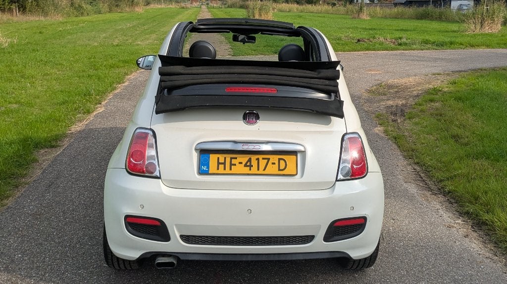 Fiat 500 Twinair Turbo 80pk 2015 Wit, Cabriolet, Wit, Handgeschakeld, 26 km/l