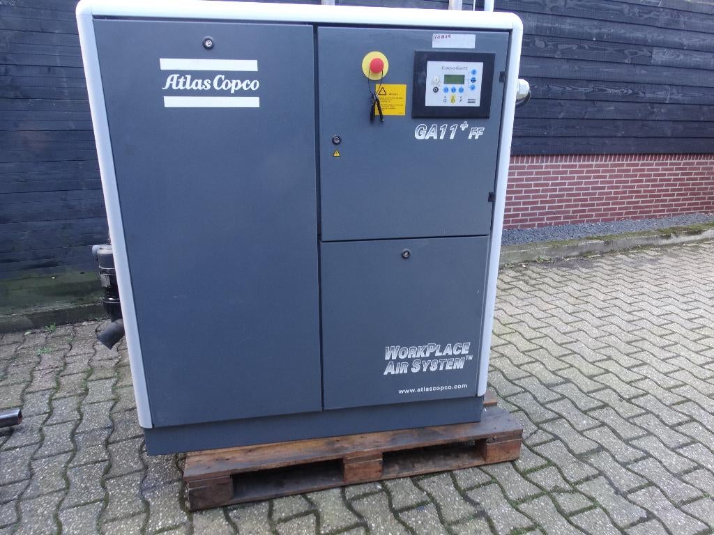 ATLAS COPCO 11KW  GA11+, Minder dan 25 liter, Ophalen of Verzenden, Zo goed als nieuw, 200 tot 400 liter/min