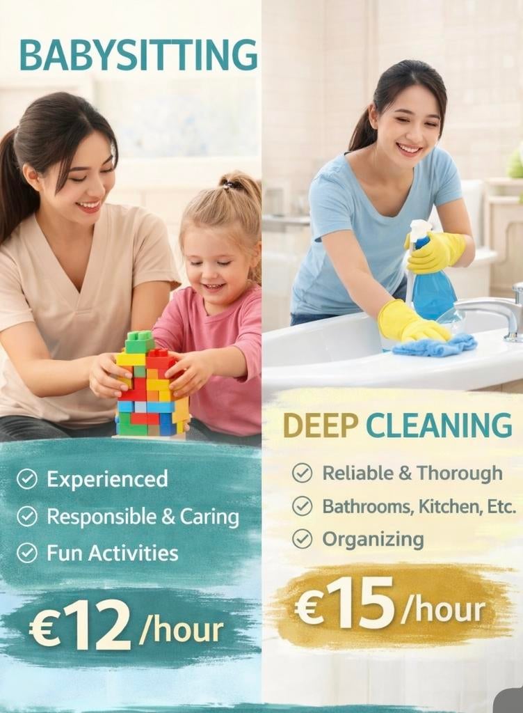 Deep Cleaning and Babbysit, Vacatures, Vacatures | Schoonmaak en Facilitaire diensten, Overige vormen