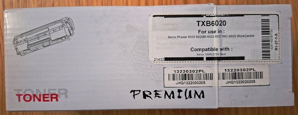 Xerox toner Zwart - Phaser 6020/6022/6025/6027 WorkCentre, Ophalen of Verzenden, Nieuw, Toner, Xerox