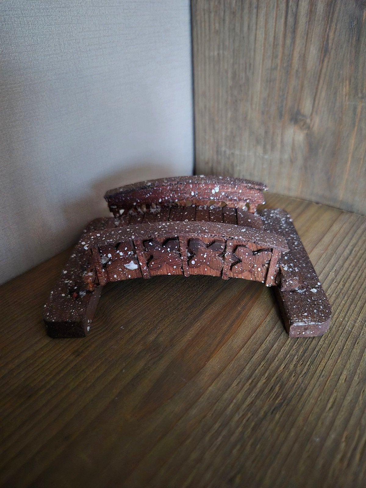 kerstdorp mooie houten brug kersthuisjes, Diversen, Ophalen of Verzenden, Zo goed als nieuw
