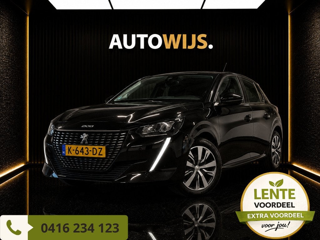 Peugeot 208 1.2 PureTech Active Pack|AUT|D-RIEM VV|NL AUTO|P, Gebruikt, Origineel Nederlands, 3 cilinders, 1065 kg
