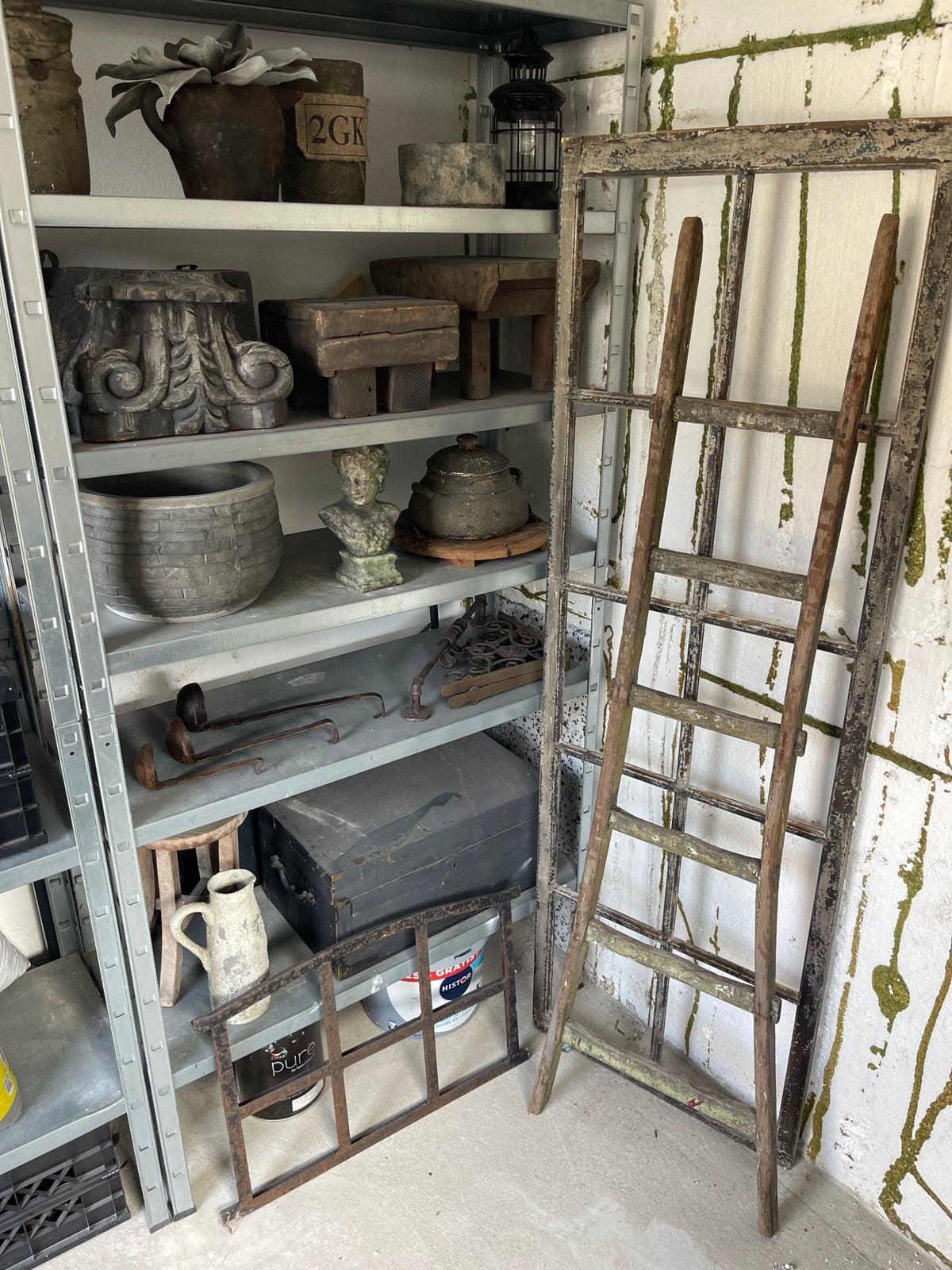 Complete brocante sober landelijk collectie: 23 unieke items, Antiek en Kunst, Ophalen