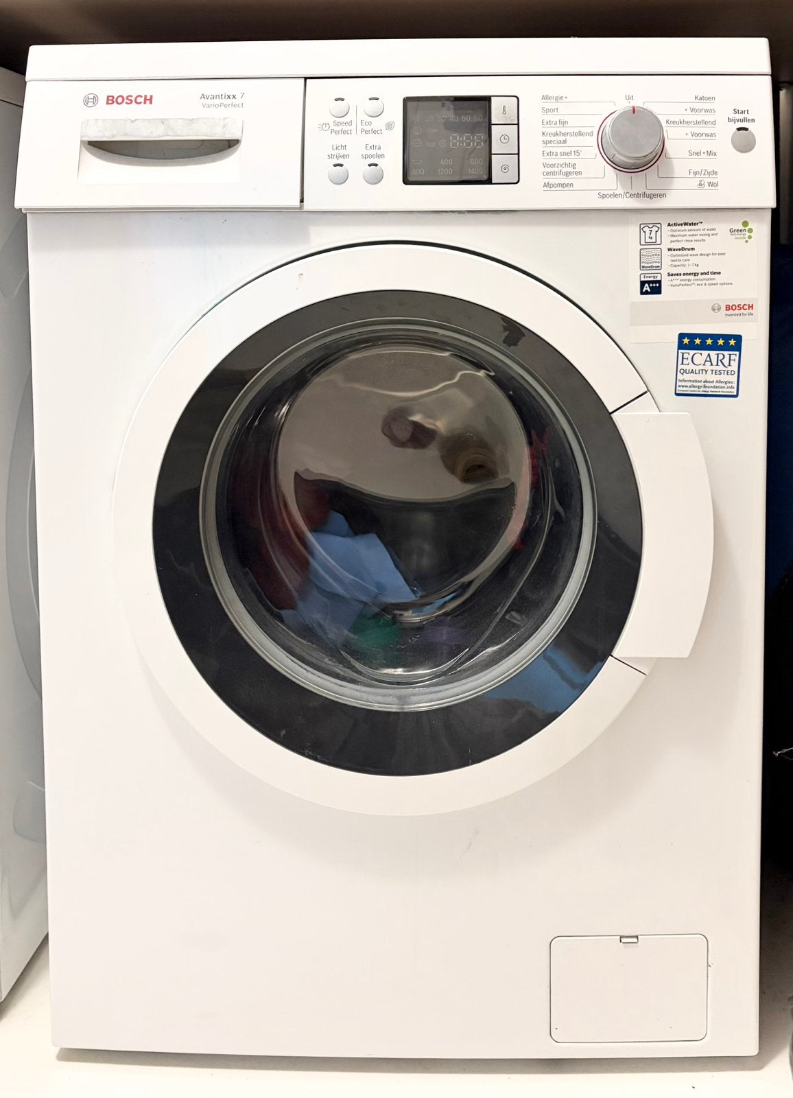 Bosch wasmachine Avantixx 7 Vario Perfect, Ophalen, Gebruikt, Wolwasprogramma, Voorlader