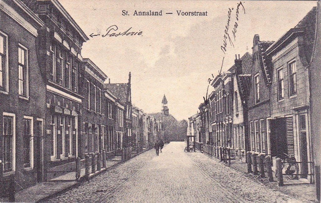ST. ANNALAND - VOORSTRAAT, Ophalen of Verzenden, Voor 1920, Noord-Brabant