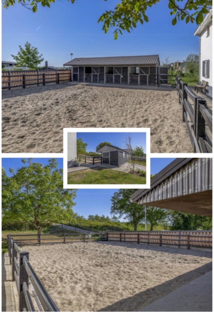 Hek/Omheining paardenbak/rijbak 17 bij 2,45 meter, Dieren en Toebehoren, Stalling en Weidegang, Weidegang, 2 of 3 paarden of pony's