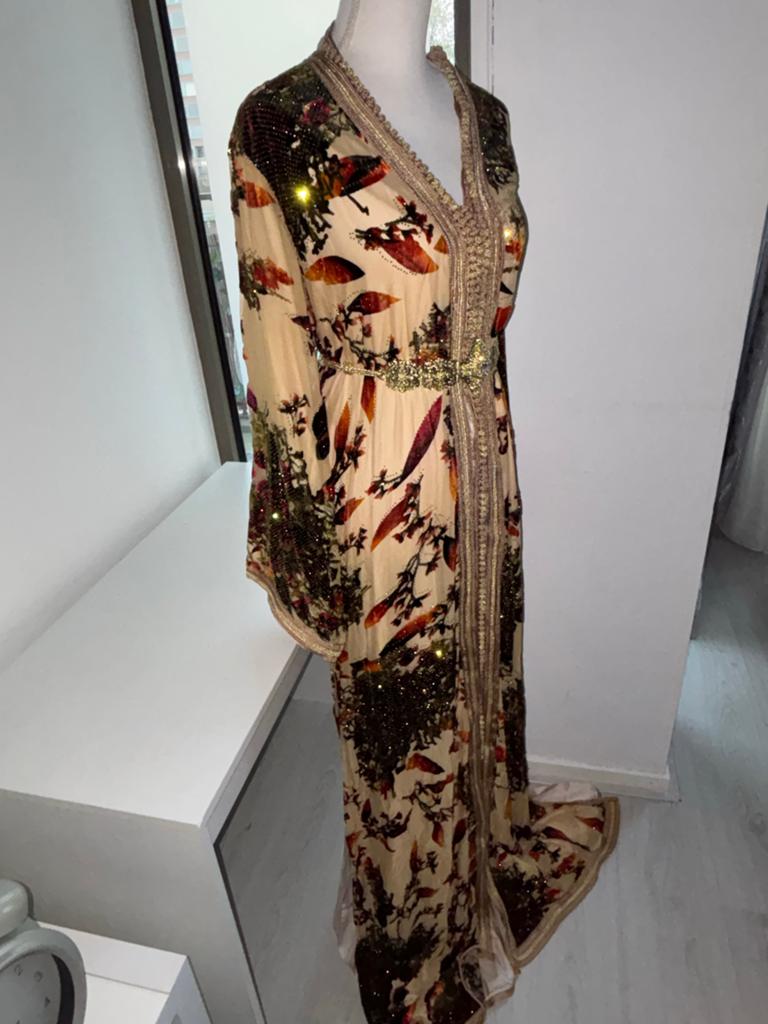Takshita- Gekleurde Sari Takshita - 2-delig €90 nieuw!, Kleding | Dames, Jurken, Overige kleuren, Maat 46/48 (XL) of groter, Nieuw