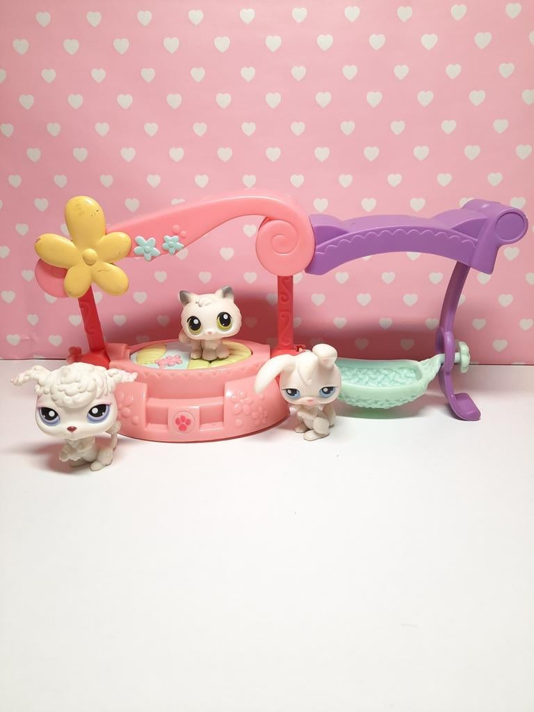 Littlest Pet Shop Fancy Friends Playset met 3 Dieren, Ophalen of Verzenden, Gebruikt