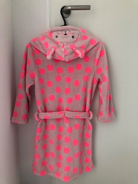 katten badjas Hema - mt. 122-128, Kinderen en Baby's, Nacht- of Onderkleding, Meisje, Ophalen of Verzenden, Zo goed als nieuw