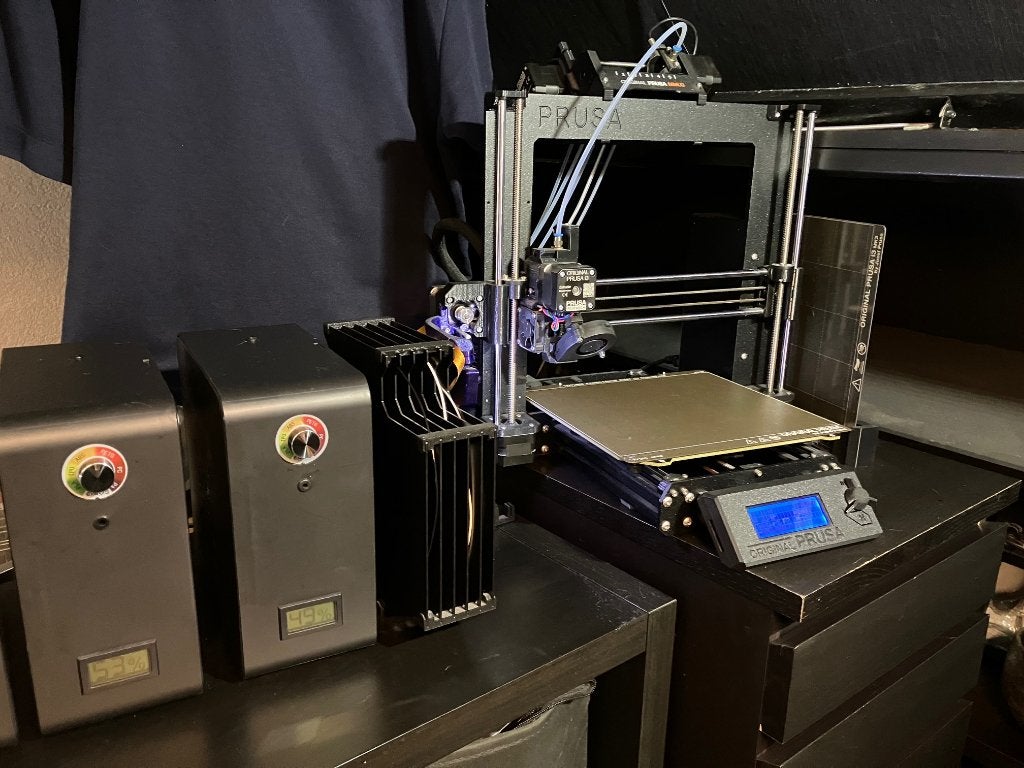 Prusa i3 MK3S+ met MMU3.... 5 kleuren 3D printer, Gebruikt, Ingebouwde Wi-Fi, Filament, Ophalen