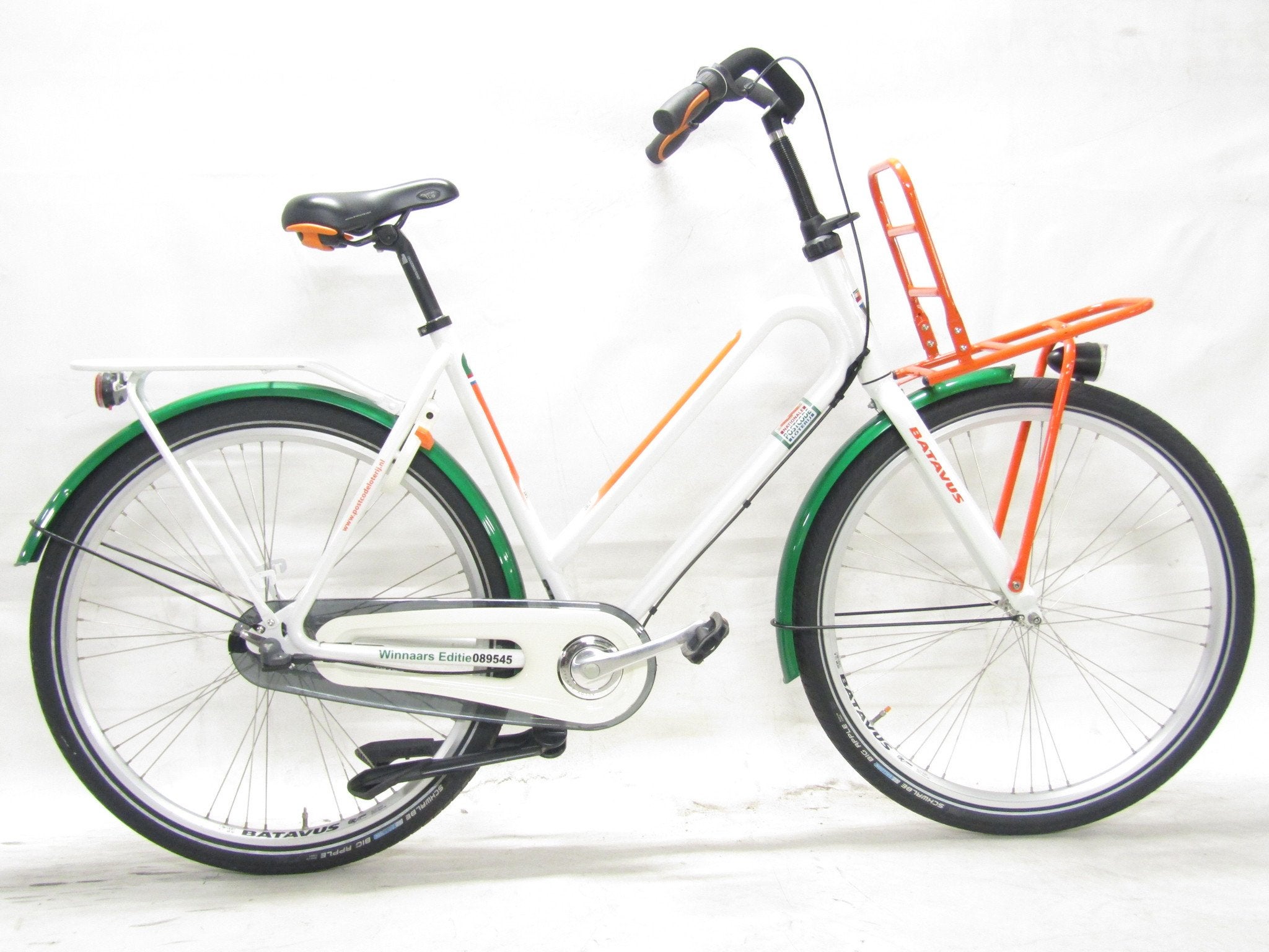 Batavus Postcodeloterij wit dames 57cm 28inch, Fietsen en Brommers, Fietsen | Dames | Damesfietsen, 56 cm of meer, Gebruikt, Batavus