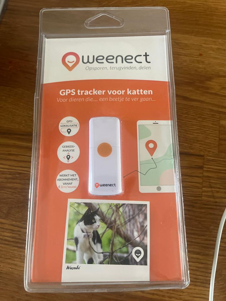 Weenect gps tracker katten, nieuw in doos, Dieren en Toebehoren, Ophalen of Verzenden, Nieuw