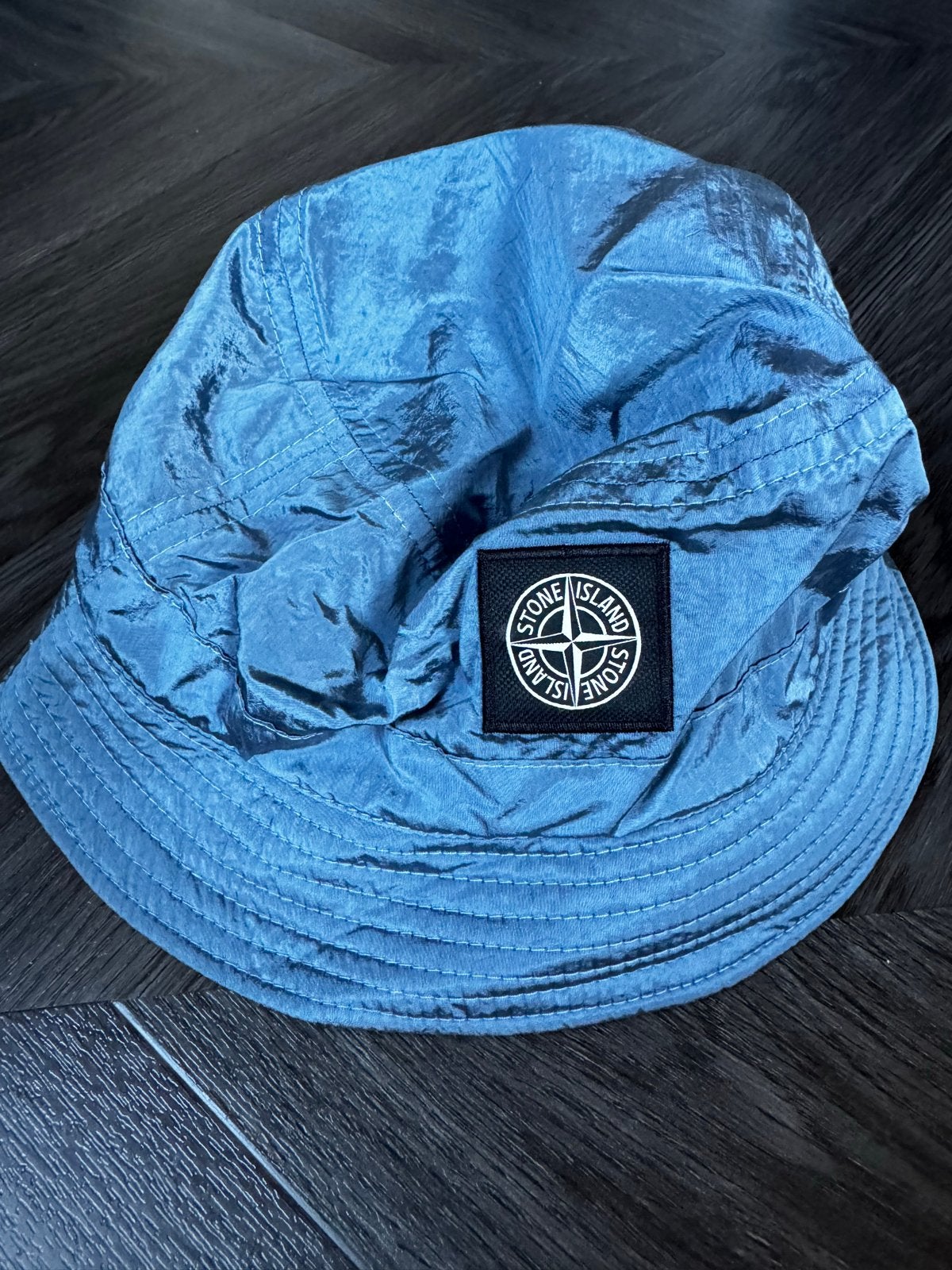 Stone Island Junior Kids Patch Bucket Hat Blauw maat 3, Kinderen en Baby's, Ophalen of Verzenden, Nieuw