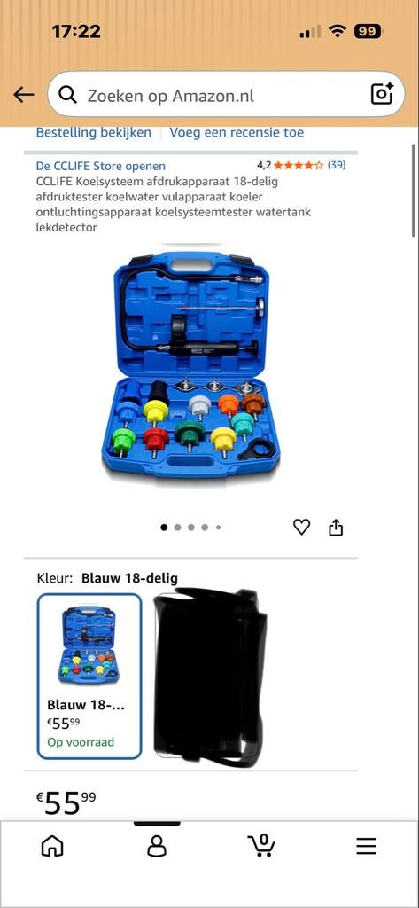 Koelsysteem druktester 18-delig - Nieuwstaat, Ophalen, Zo goed als nieuw