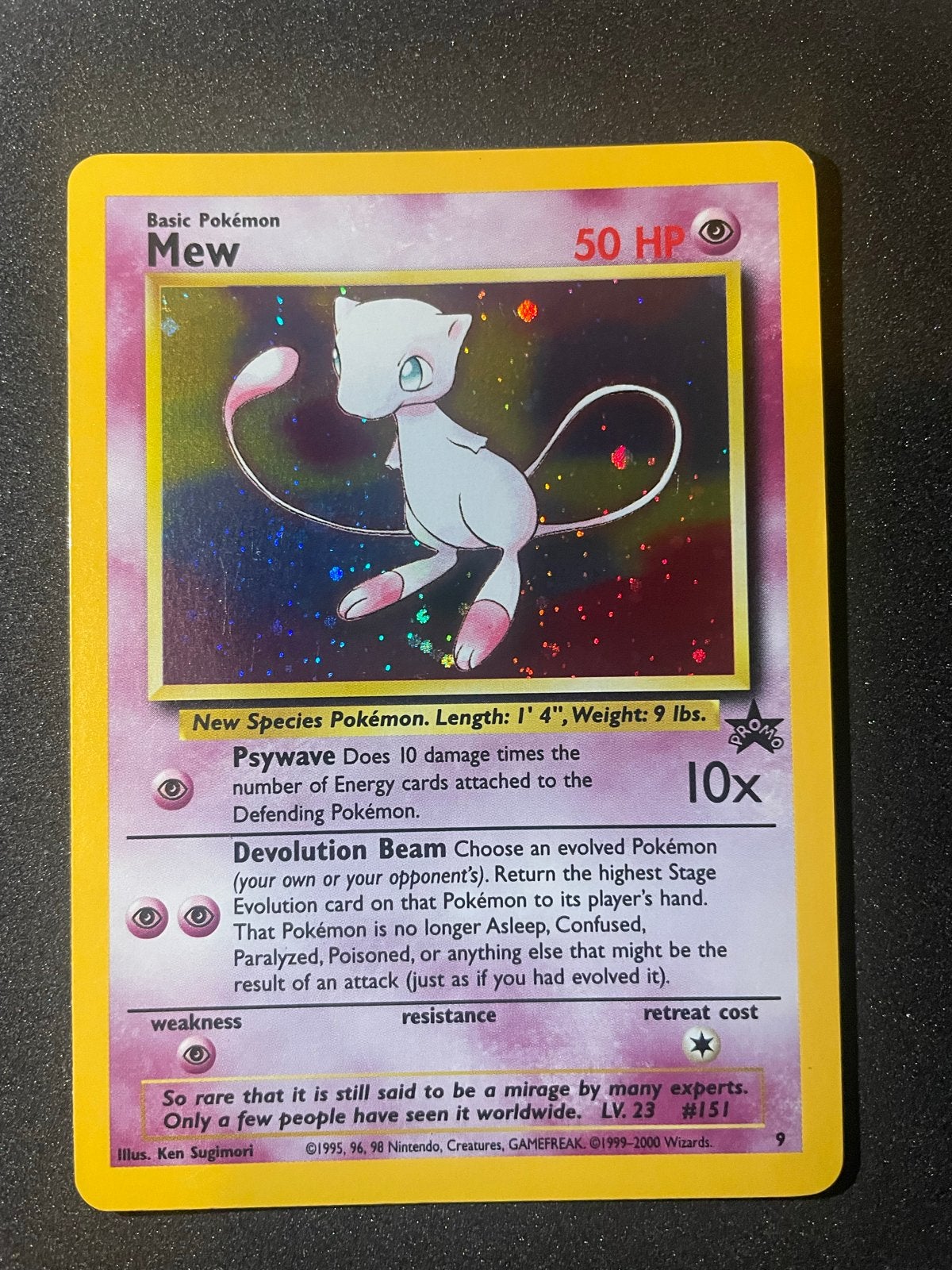 Mew Promo 9 Black Star Holo Pokémon Kaart - Top Staat, Hobby en Vrije tijd, Verzamelkaartspellen | Pokémon, Zo goed als nieuw