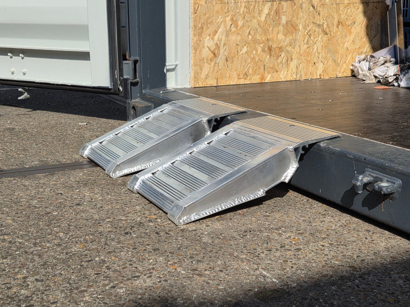 Aluminium inrijplaat oprijplaatjes Zeecontainer, Ophalen of Verzenden, Nieuw
