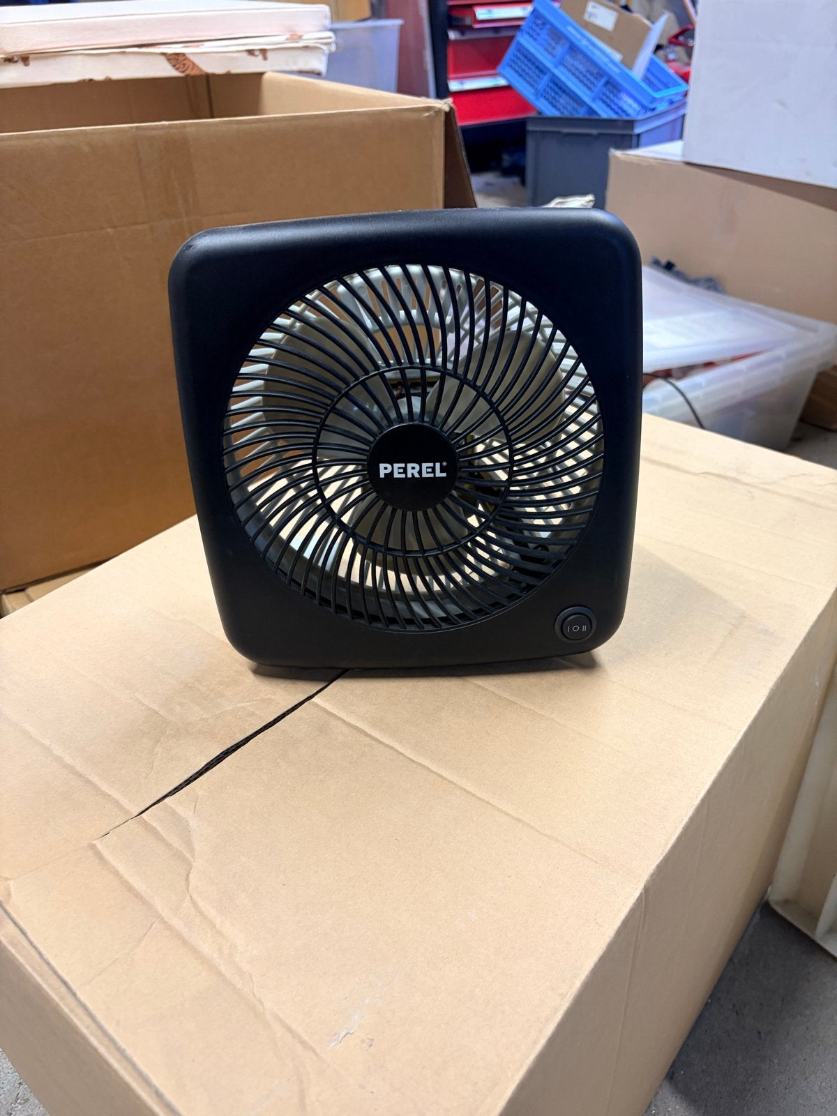 6 Perel Ventilatoren - Compact en Krachtig, Ophalen of Verzenden, Gebruikt, Tafelventilator