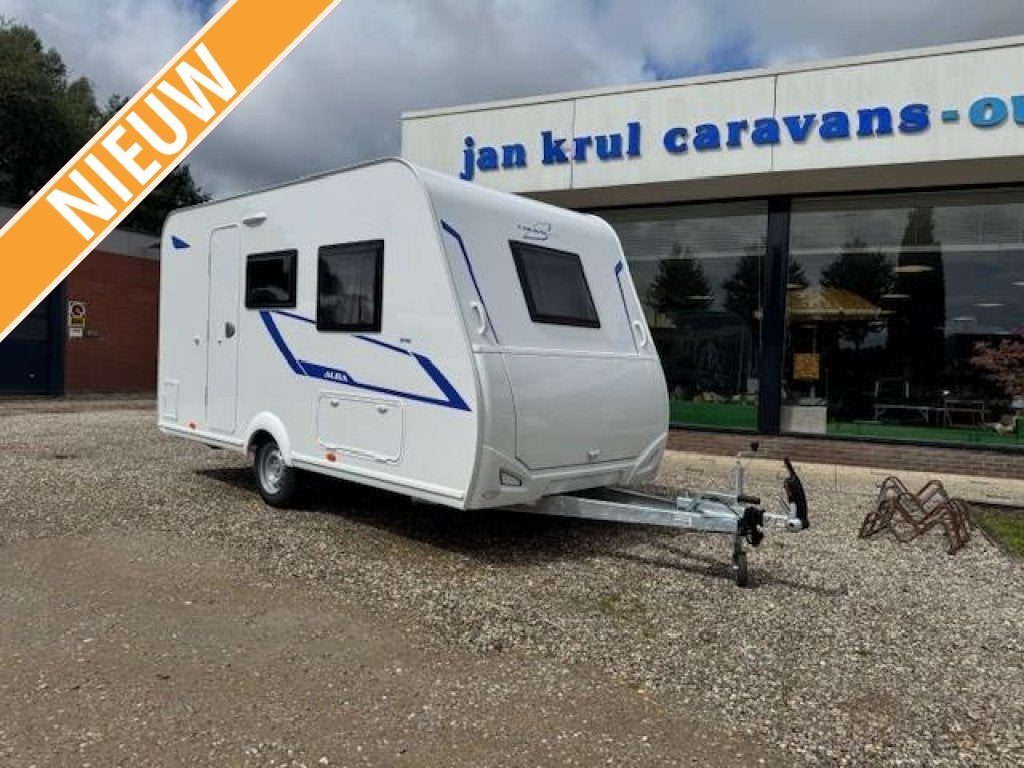 Caravelair Alba 390 licht in gewicht, Caravans en Kamperen, Bedrijf, Schokbreker, 4 tot 5 meter, Caravelair
