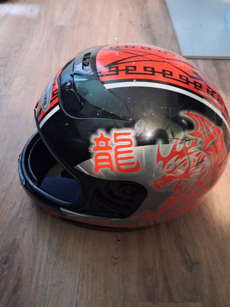 Scooter Helm bosozuku, Fietsen en Brommers, Ophalen of Verzenden, Gebruikt