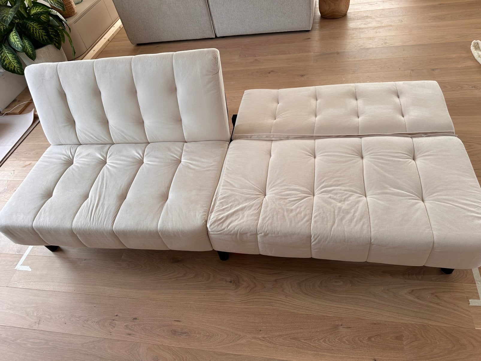 Slaapbank, zgan maand oud, Ophalen, 90 cm, Eenpersoons, Zo goed als nieuw