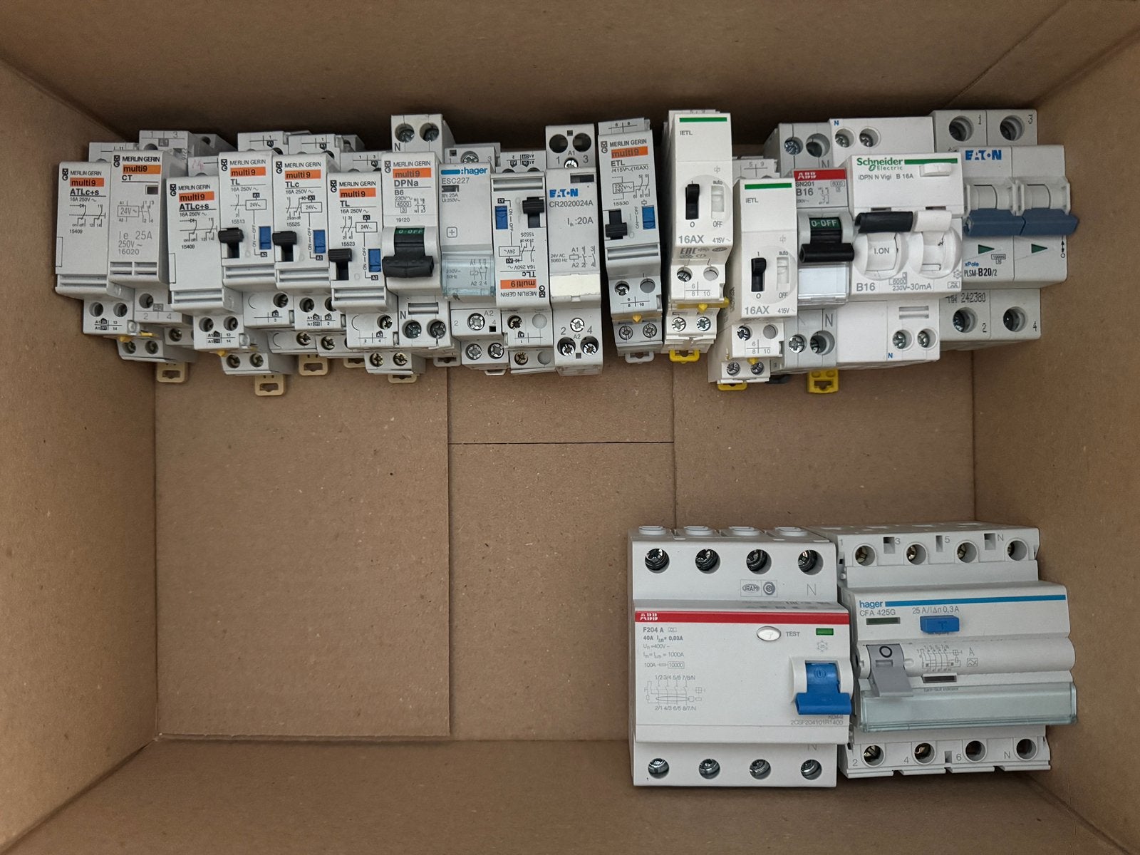 Partij installatieautomaten-Merlin,Schneider,ABB,Hager,Eaton, Ophalen of Verzenden, Zo goed als nieuw, Overige typen