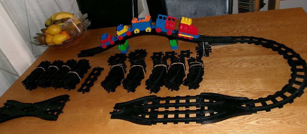 Duplo Lego Treinbaan. [ vintage ], Gebruikt, Overige thema's, Overige typen, Ophalen of Verzenden
