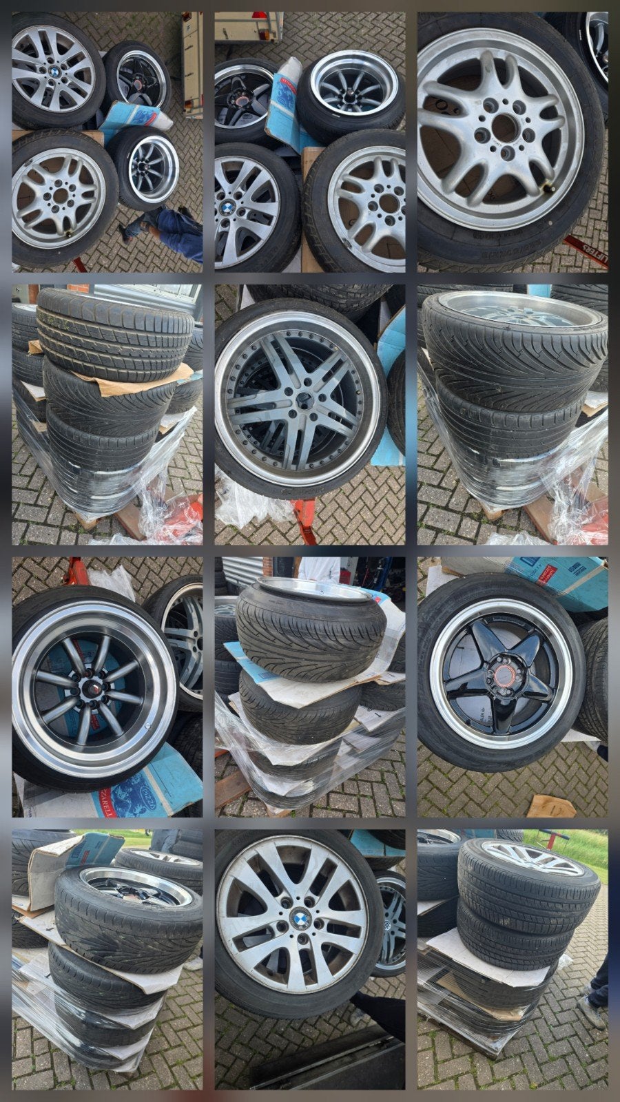 Diverse  velgen met banden, Auto diversen, Wieldoppen, Ophalen of Verzenden, Gebruikt