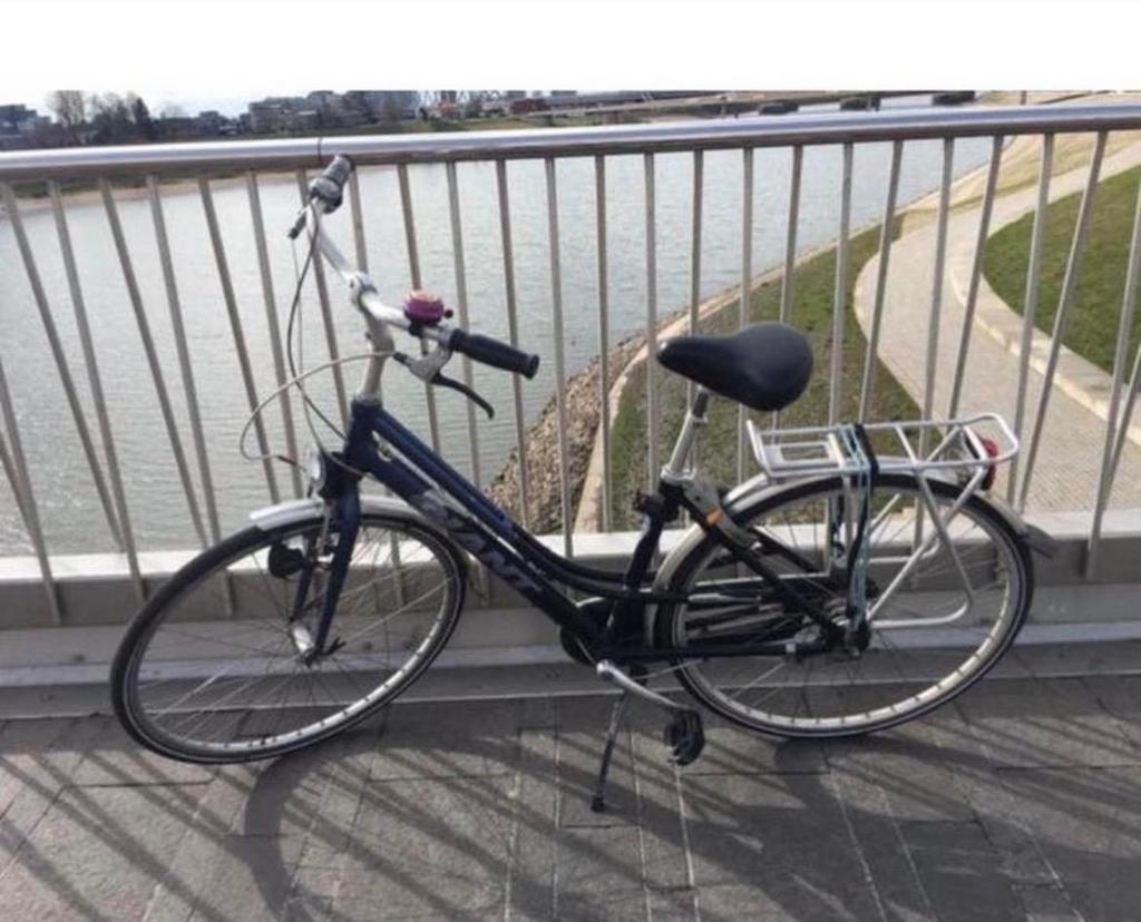 Mooie Giant damesfiets met lage instap framehoogte 44cm, Fietsen en Brommers, Fietsen | Dames | Damesfietsen, Ophalen, Velgrem
