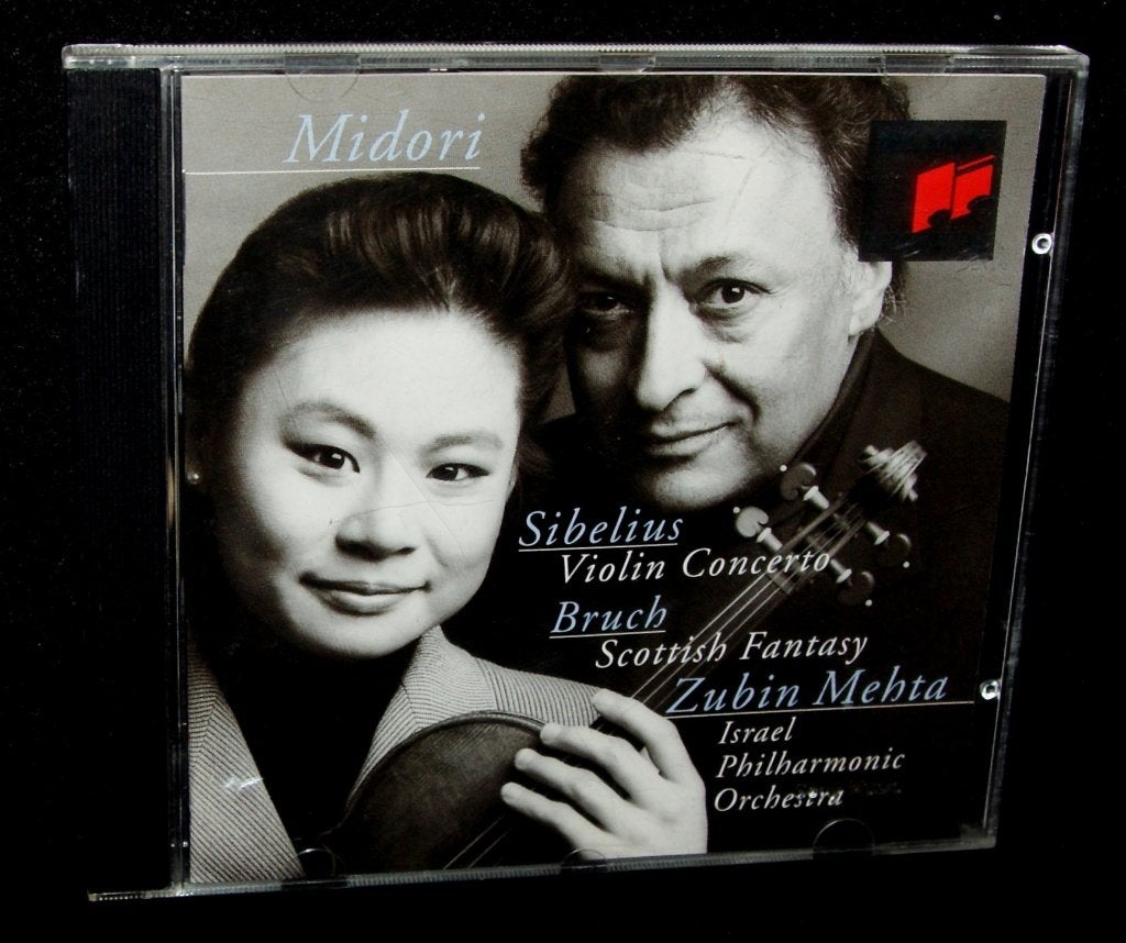 Sibelius, Violin Concerto - Bruch, Scottish Fantasy - Midori, Verzenden, Classicisme, Zo goed als nieuw, Overige typen