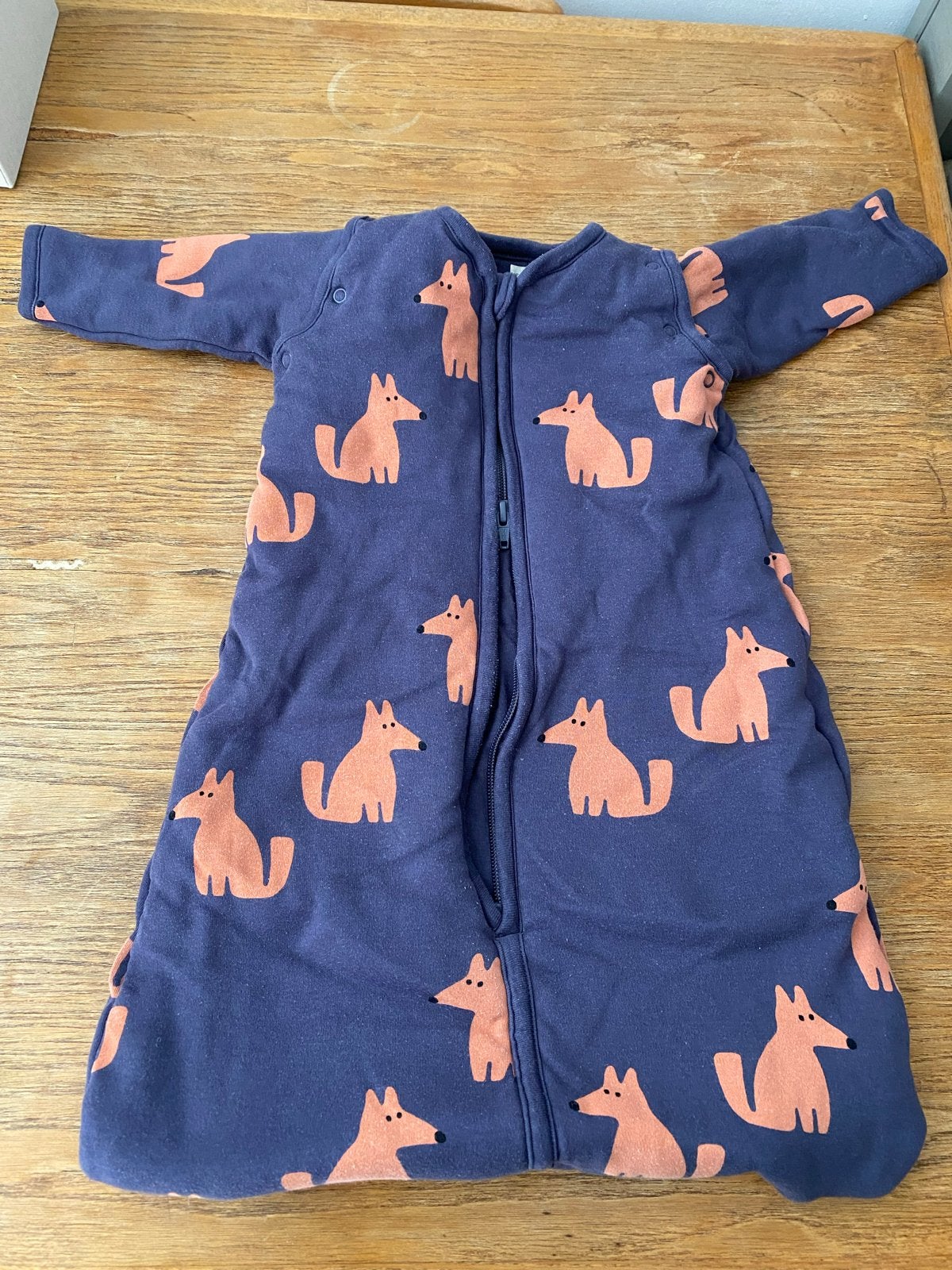 Slaapzak HEMA Baby 3.0 TOG Maat 50/62 met vossenprint, Kinderen en Baby's, Dekens, Slaapzakjes en Inbakerproducten, Gebruikt, Ophalen of Verzenden