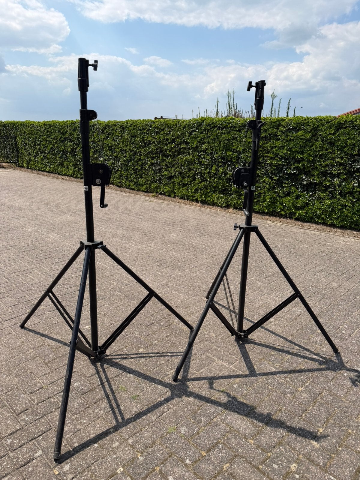 Showtec wind-up statief - set van 2, Ophalen, Gebruikt