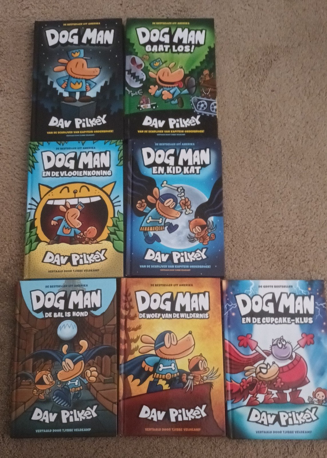 Dogman & Kleine Karels Tekenclub - 17 boeken Dav Pilkey, Ophalen of Verzenden, Gelezen, Dav Pilkey, Fictie