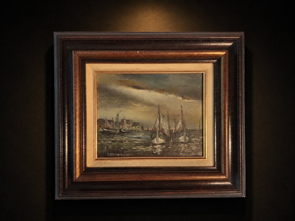 Before the Storm, Antiek en Kunst, Maritiem / water, Doek, Bijzondere lijst, Impressionistisch
